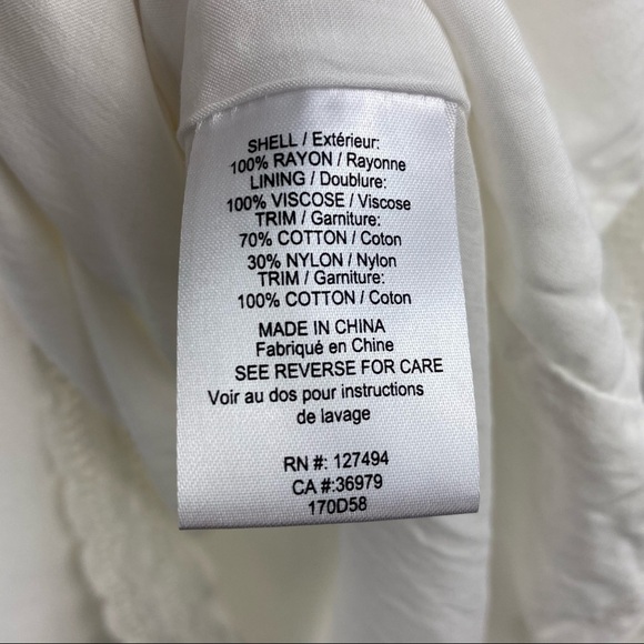 HEARTLOOM White Soma Dress with Lace insets, M - Picture 9 of 12